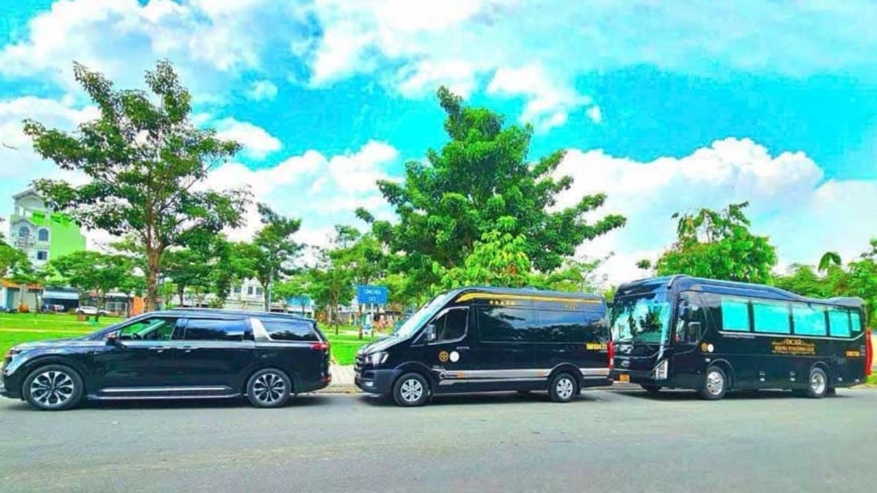 Không gian nội thất xe 16 chỗ và Limousine Thiên Phúc